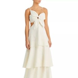 NWT Farm Rio White Flower Maxi Dress - Size Large